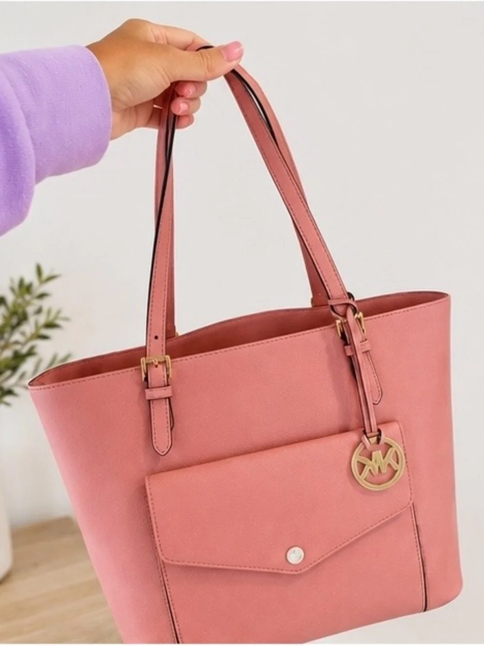 Michael Kors Jet Set Multifunction Pocket Tote – Soft Pink (NWT) 💗